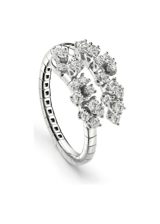 Кольцо Damiani Mimosa Flexi Белое золото