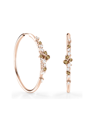 Серьги Damiani Mimosa Flexi Розовое золото