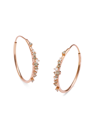 Серьги Damiani Mimosa Flexi Розовое золото