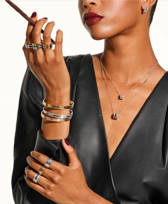 Damiani Belle Epoque Reel білегіңіз ақ алтын