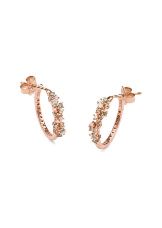 Серьги Damiani Mimosa Flexi Розовое золото