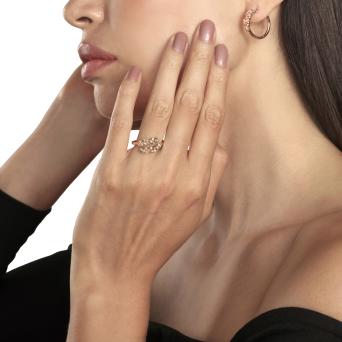 Серьги Damiani Mimosa Flexi Розовое золото