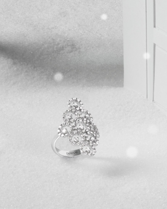 Кольцо Damiani Juliette Белое золото