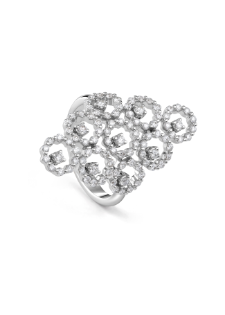 Кольцо Damiani Juliette Белое золото