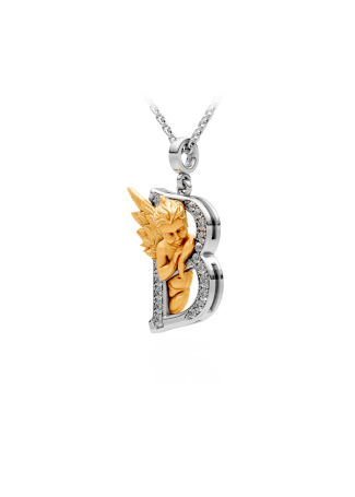 Колье CarreraYCarrera My Angel Белое/желтое золото