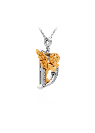 Колье CarreraYCarrera My Angel Белое/желтое золото