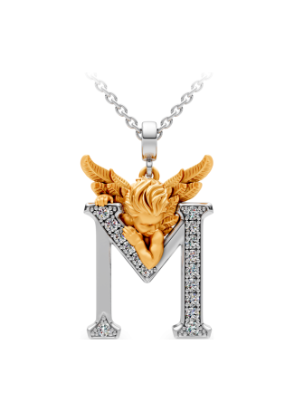 Колье CarreraYCarrera My Angel Белое/желтое золото