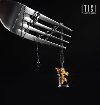 Колье CarreraYCarrera My Angel Белое/желтое золото