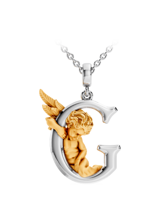 Колье CarreraYCarrera My Angel Белое/желтое золото