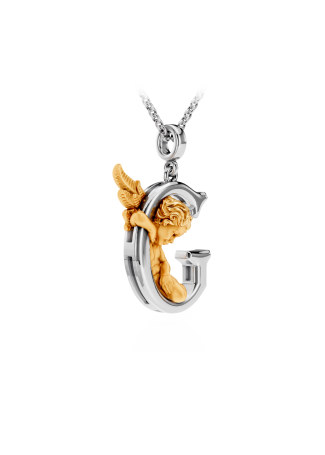 Колье CarreraYCarrera My Angel Белое/желтое золото