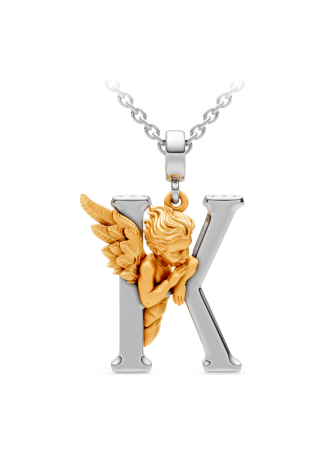 Колье CarreraYCarrera My Angel Белое/желтое золото