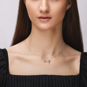 Колье Aspire Pin Белое золото