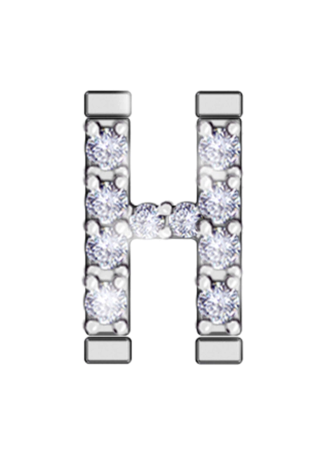 Letter RF Iconic motion White Gold