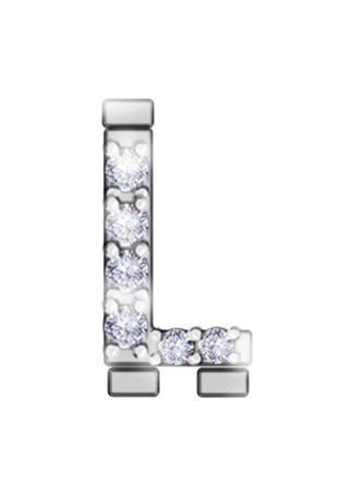 Letter RF Iconic motion White Gold