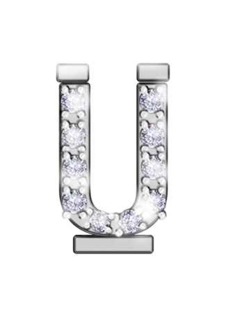 Letter RF Iconic motion White Gold
