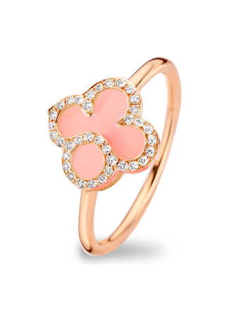 Кольцо Tirisi Seoul Flower Розовое золото