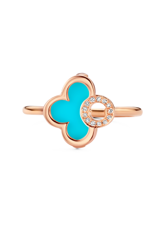 Кольцо Tirisi Seoul Flower Розовое золото