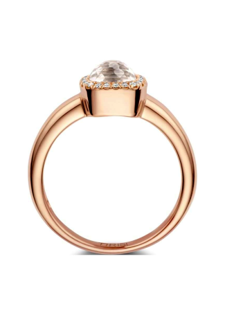 Tirisi Milano Sweeties сақинасы Қызғылт алтын