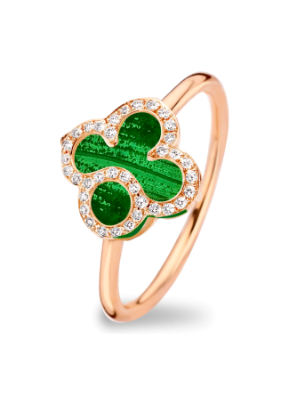 Кольцо Tirisi Seoul Flower Розовое золото