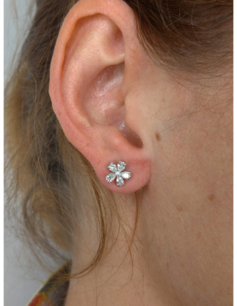 Серьги Damiani Classic- Forme Белое золото