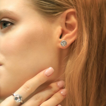 Серьги Damiani Minou Белое золото