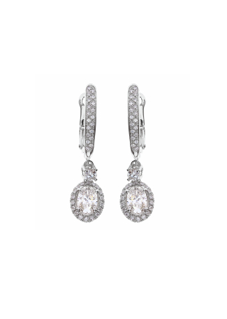 Серьги Damiani Minou full pavè Белое золото