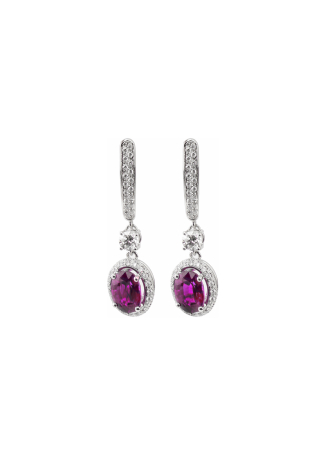 Серьги Damiani Minou full pavè Белое золото