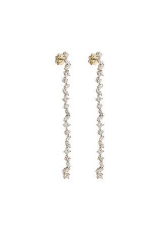 Серьги Damiani Fantasy Cut Желтое золото