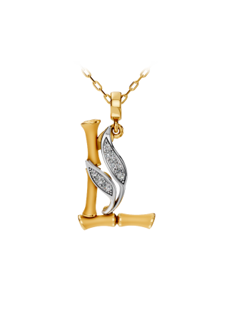 Колье CarreraYCarrera Bambu Белое/желтое золото