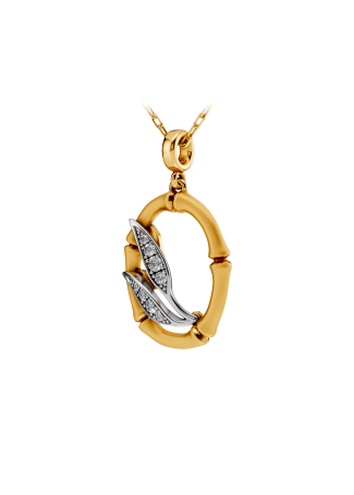 Колье CarreraYCarrera Bambu Белое/желтое золото