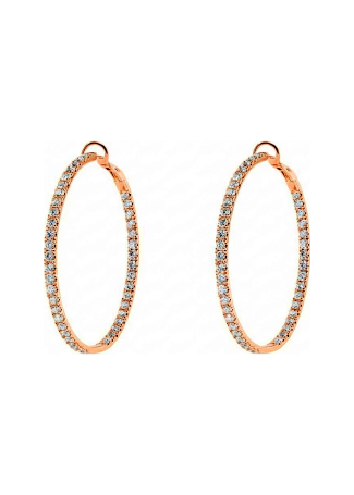 Серьги Crivelli Hoop crv Розовое золото