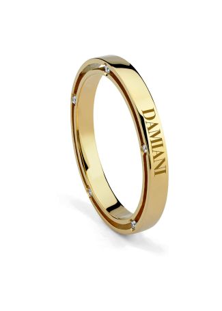 Кольцо обручальное Damiani D.Side Желтое золото