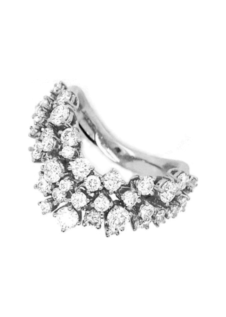 Кольцо Damiani Mimosa Белое золото