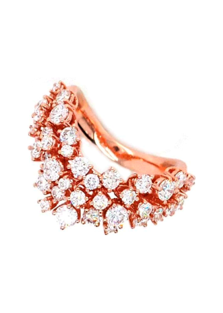 Кольцо Damiani Mimosa Розовое золото