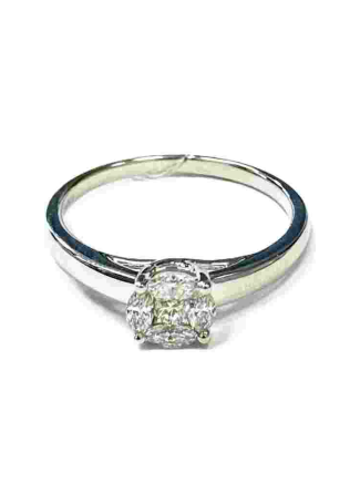 Кольцо Aspire Base Белое золото