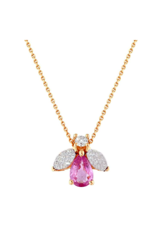 Колье Bee Goddess Bee Розовое золото