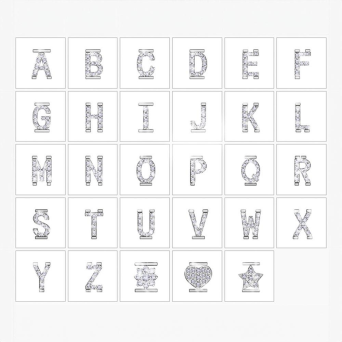 Браслет RF Iconic motion Белое золото