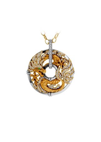 Колье CarreraYCarrera Shanghai Белое/желтое золото