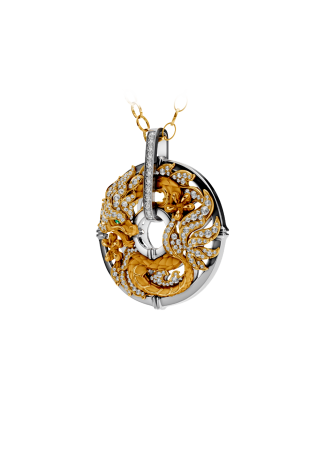 Колье CarreraYCarrera Shanghai Белое/желтое золото