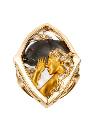 Кольцо CarreraYCarrera Reflejo Желтое золото