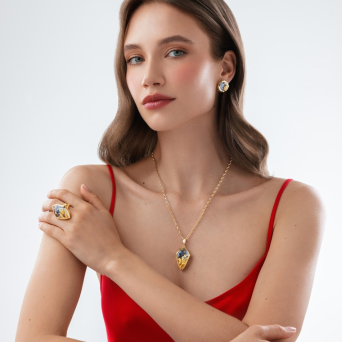 Колье CarreraYCarrera Reflejo Желтое золото