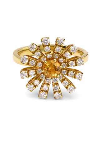 Кольцо Damiani Margherita Желтое золото