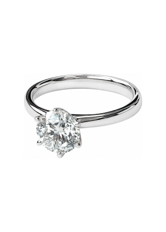 Кольцо Crivelli Solitaire crv Белое золото