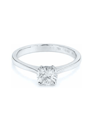 Кольцо PremiumGem Solitaire PG Белое золото