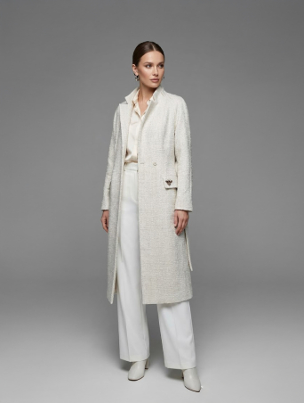 Пальто Zardozi Shades of White Шерсть