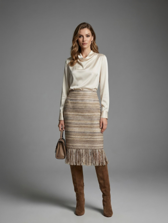 Юбка Zardozi Jacquard Шерсть