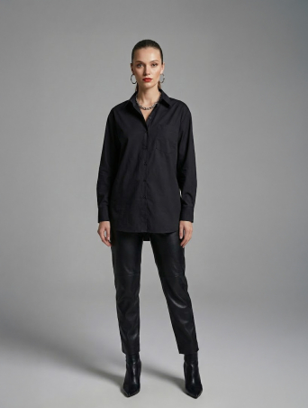 ZARDOZI Рубашка Zardozi Cotton Хлопок Черный M