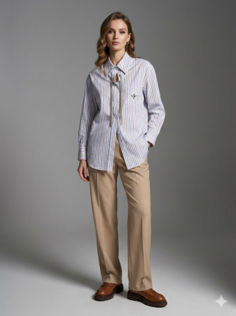 ZARDOZI Рубашка Zardozi Cotton Хлопок Синий M