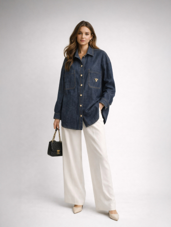 Рубашка Zardozi Denim Хлопок