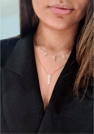 Колье RF Zoe Белое золото